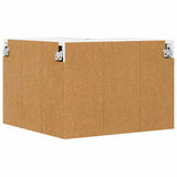 Kitchen Wall Cabinet Black 57 x 57 x 40 cm Engineered Wood - Low Angle