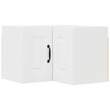 Kitchen Wall Cabinet with Door High Gloss White 57 x 57 x 40 cm - Front View