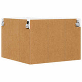 Kitchen Wall Cabinet with Door High Gloss White 57 x 57 x 40 cm - Low Angle