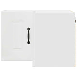 Kitchen Wall Cabinet with Door High Gloss White 57 x 57 x 40 cm - Rear View