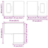 Dishwasher Panel Kalmar High Gloss White 57 x 57 x 40 cm