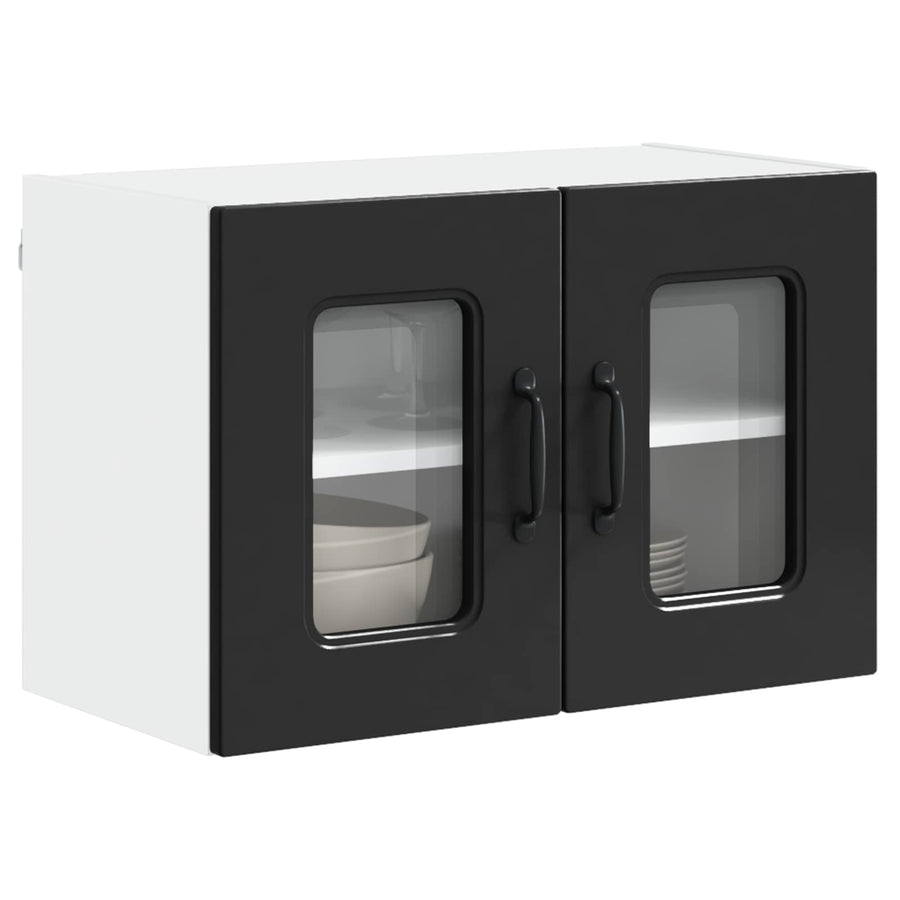 Dishwasher Panel Kalmar 2 pcs Black Engineered Wood