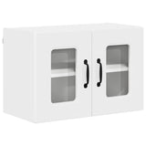 Kitchen Wall Cabinet with Door High Gloss White 60 x 31 x 40 cm - Front View