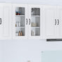 Dishwasher Panel Kalmar 2 pcs White Engineered Wood