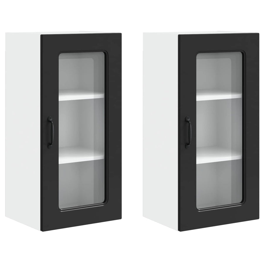 Dishwasher Panel Kalmar 2 pcs Black Engineered Wood