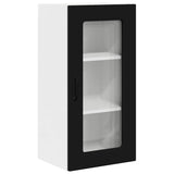 Kitchen Wall Cabinet with Shelf 2 pcs Black 40 x 31 x 80 cm - 45-Degree Angle