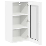 Kitchen Wall Cabinet with Shelf 2 pcs Black 40 x 31 x 80 cm - Rear View