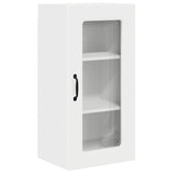 Kitchen Wall Cabinet with Door High Gloss White 40 x 31 x 80 cm - Front View