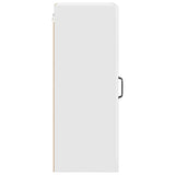 Kitchen Wall Cabinet with Door High Gloss White 40 x 31 x 80 cm - Close-Up Angle