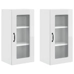 Dishwasher Panel Kalmar 2 pcs High Gloss White Engineered Wood