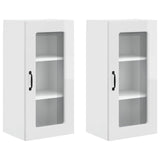 Dishwasher Panel Kalmar 2 pcs High Gloss White 40 x 31 x 80 cm - Front View