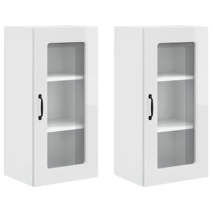 Dishwasher Panel Kalmar 2 pcs High Gloss White Engineered Wood