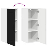 Kitchen Wall Cabinet Black 30 x 31 x 80 cm Engineered Wood - Extra Image