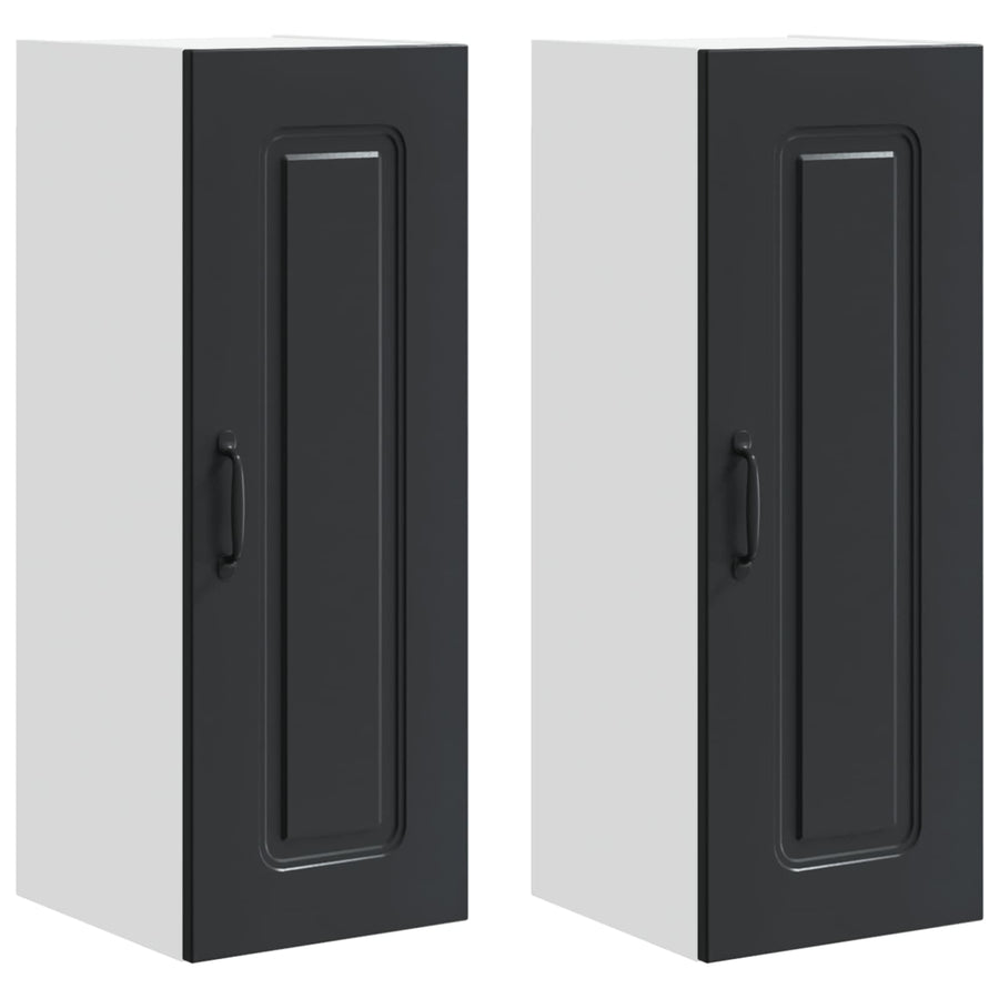 Dishwasher Panel Kalmar 2 pcs Black Engineered Wood
