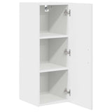 Kitchen Wall Cabinet with Door High Gloss White 30 x 31 x 80 cm - 45-Degree Angle