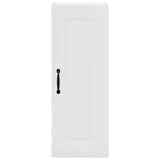 Kitchen Wall Cabinet with Door High Gloss White 30 x 31 x 80 cm - Rear View