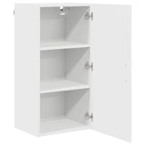 Kitchen Wall Cabinet White 40 x 31 x 80 cm Engineered Wood - Rear View