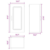 Dishwasher Panel Kalmar White 40 x 31 x 80 cm Engineered Wood