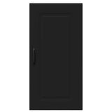 Kitchen Wall Cabinet Black 40 x 31 x 80 cm Engineered Wood - Rear View