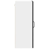 Kitchen Wall Cabinet Black 40 x 31 x 80 cm Engineered Wood - Close-Up Angle
