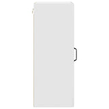 Kitchen Wall Cabinet with Door High Gloss White 40 x 31 x 80 cm - Close-Up Angle