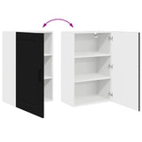 Kitchen Wall Cabinet Black 50 x 31 x 80 cm Engineered Wood - Extra Image