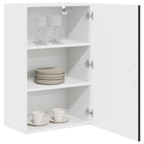 Kitchen Wall Cabinet Black 50 x 31 x 80 cm Engineered Wood - Side View