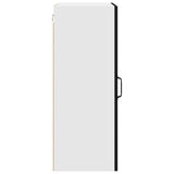 Kitchen Wall Cabinet Black 50 x 31 x 80 cm Engineered Wood - Close-Up Angle