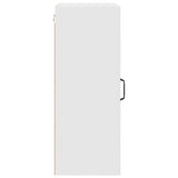 Kitchen Wall Cabinet with Door High Gloss White 50 x 31 x 80 cm - Close-Up Angle