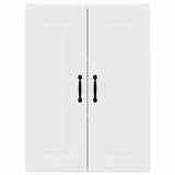 Kitchen Wall Cabinet White 60 x 31 x 80 cm Engineered Wood - Rear View