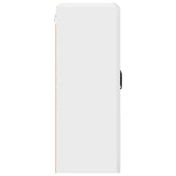 Kitchen Wall Cabinet with Door High Gloss White 60 x 31 x 80 cm - Close-Up Angle