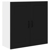 Kitchen Wall Cabinet Black 80 x 31 x 80 cm Engineered Wood - Front View