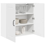 Kitchen Wall Cabinet with Door High Gloss White 80 x 31 x 80 cm - Side View