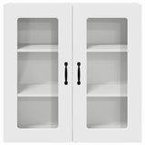 Kitchen Wall Cabinet White 80 x 31 x 80 cm Engineered Wood - Rear View