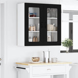 Kitchen Wall Cabinet Black 80 x 31 x 80 cm Engineered Wood - Top-Down View