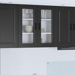 Dishwasher Panel Kalmar Black 80 x 31 x 80 cm Engineered Wood