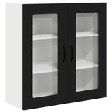 Kitchen Wall Cabinet Black 80 x 31 x 80 cm Engineered Wood - Front View
