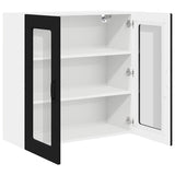 Kitchen Wall Cabinet Black 80 x 31 x 80 cm Engineered Wood - 45-Degree Angle