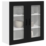 Kitchen Wall Cabinet Black 80 x 31 x 80 cm Engineered Wood - Side View