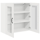 Kitchen Wall Cabinet with Door High Gloss White 80 x 31 x 80 cm - 45-Degree Angle