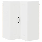 Kitchen Wall Cabinet White 57 x 57 x 80 cm Engineered Wood - Front View