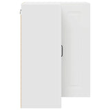 Kitchen Wall Cabinet White 57 x 57 x 80 cm Engineered Wood - Close-Up Angle