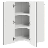 Kitchen Wall Cabinet Black 57 x 57 x 80 cm Engineered Wood - 45-Degree Angle