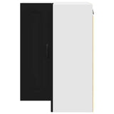 Kitchen Wall Cabinet Black 57 x 57 x 80 cm Engineered Wood - Rear View