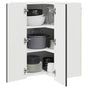 Dishwasher Panel Kalmar Black 57 x 57 x 80 cm Engineered Wood
