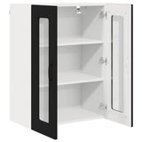 Kitchen Wall Cabinet Black 60 x 31 x 80 cm Engineered Wood - 45-Degree Angle