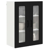 Kitchen Wall Cabinet Black 60 x 31 x 80 cm Engineered Wood - Side View
