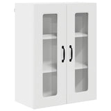 Kitchen Wall Cabinet with Door High Gloss White 60 x 31 x 80 cm - Front View
