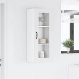 Kitchen Wall Cabinet High Gloss White 40 x 31 x 100 cm - Top-Down View