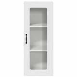 Kitchen Wall Cabinet High Gloss White 40 x 31 x 100 cm - Rear View